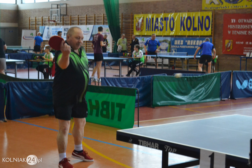 XV Otwarte Mistrzostwa Kolna w Tenisie Stołowym