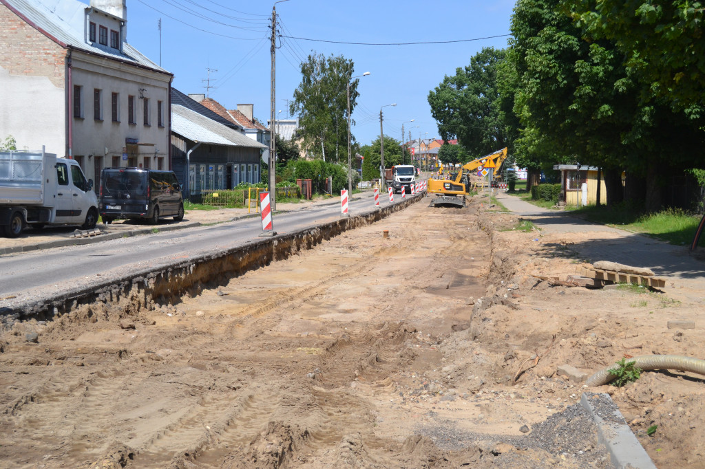 Kolejne zdjęcia z remontu drogi krajowej w Kolnie