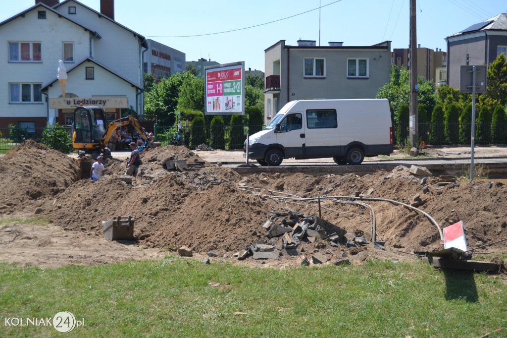 Kolejne zdjęcia z remontu drogi krajowej w Kolnie