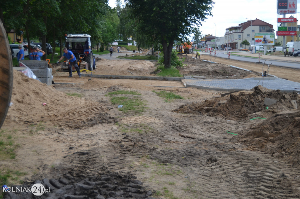 Kolejne zdjęcia z remontu drogi krajowej w Kolnie