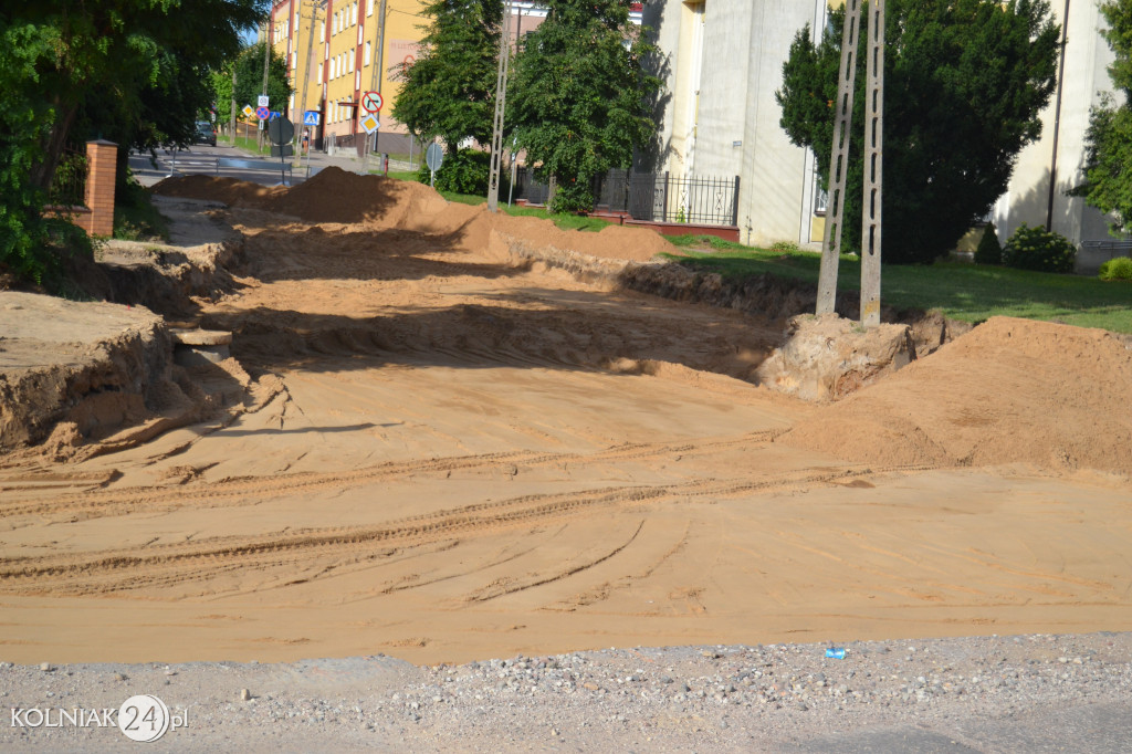 Kolejne zdjęcia z remontu drogi krajowej w Kolnie