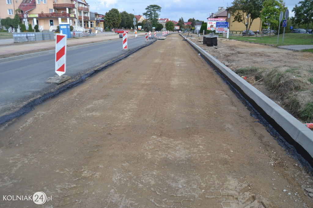 Modernizacja drogi krajowej w Kolnie (wrzesień)