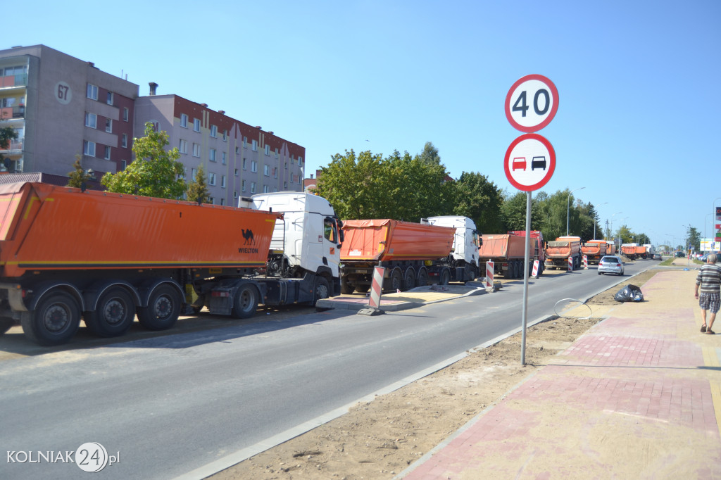 Modernizacja drogi krajowej w Kolnie (wrzesień)