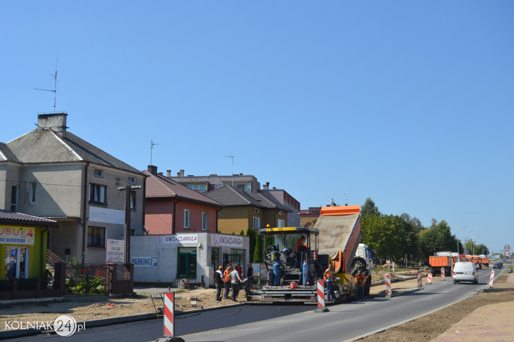 Modernizacja drogi krajowej w Kolnie (wrzesień)