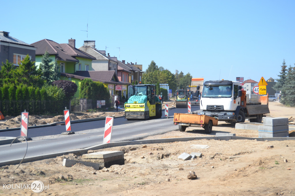 Modernizacja drogi krajowej w Kolnie (wrzesień)