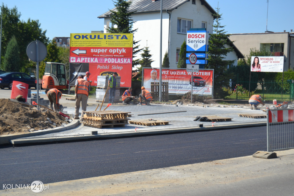 Modernizacja drogi krajowej w Kolnie (wrzesień)