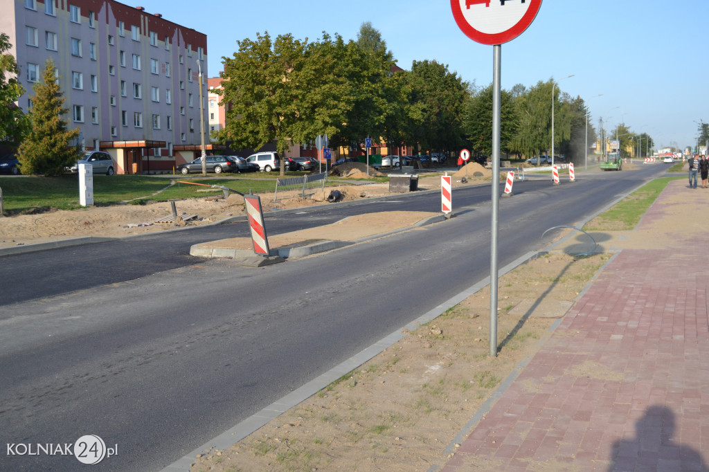 Modernizacja drogi krajowej w Kolnie (wrzesień)