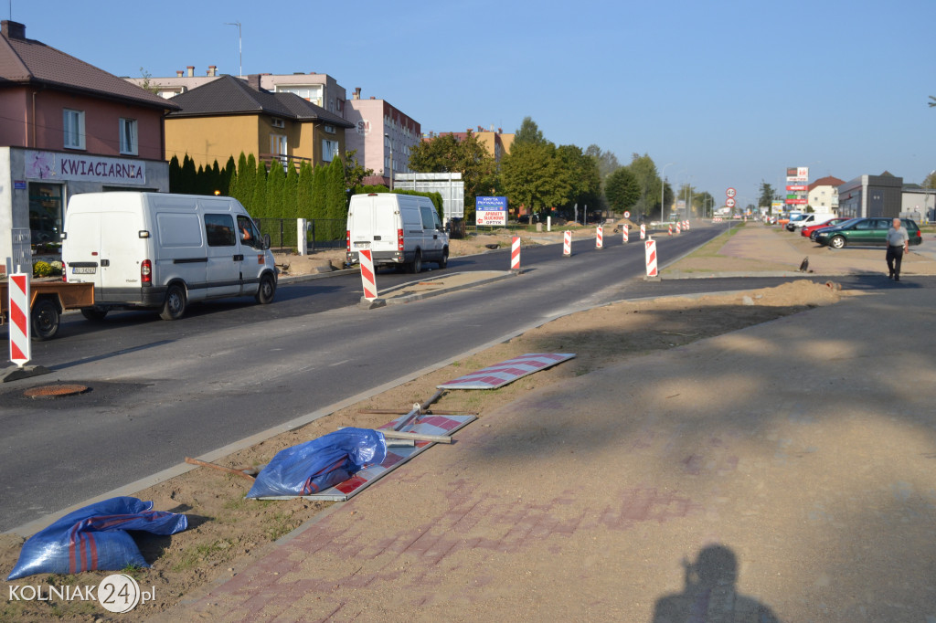 Modernizacja drogi krajowej w Kolnie (wrzesień)