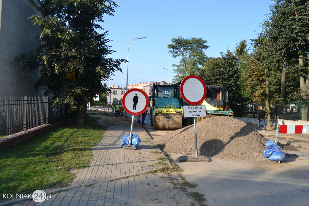 Modernizacja drogi krajowej w Kolnie (wrzesień)