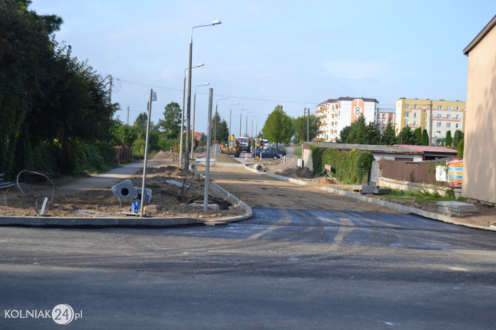 Modernizacja drogi krajowej w Kolnie (wrzesień)