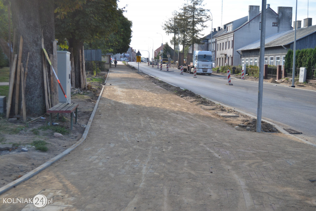 Modernizacja drogi krajowej w Kolnie (wrzesień)