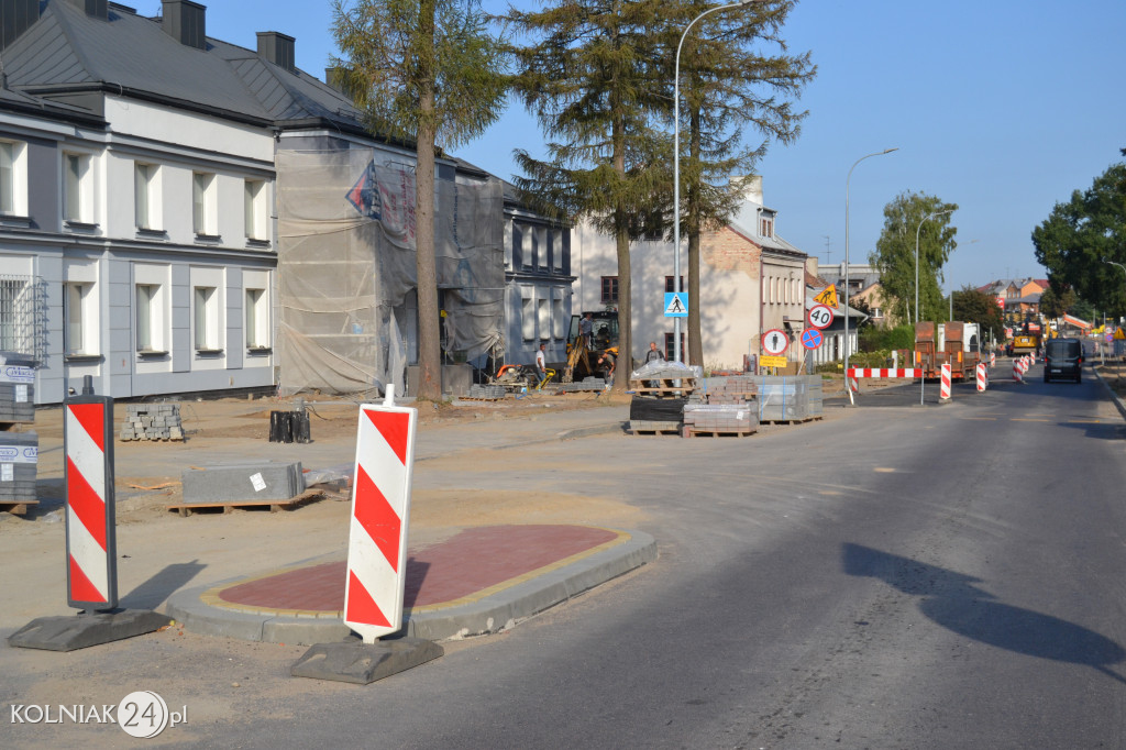 Modernizacja drogi krajowej w Kolnie (wrzesień)
