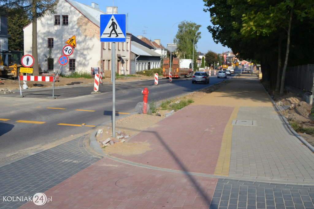 Modernizacja drogi krajowej w Kolnie (wrzesień)