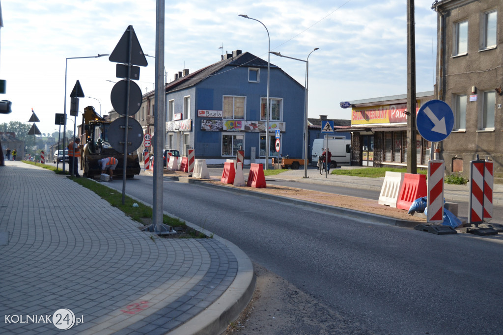 Modernizacja drogi krajowej w Kolnie (wrzesień)