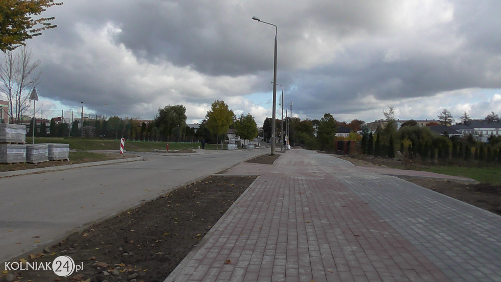 Prace budowlane na ulicy Dąbrowskiej w Kolnie