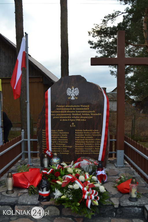  Pomnik upamiętniający mieszkańców wsi Wanacja