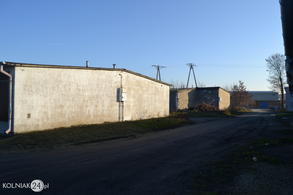 Krzaki przy garażach