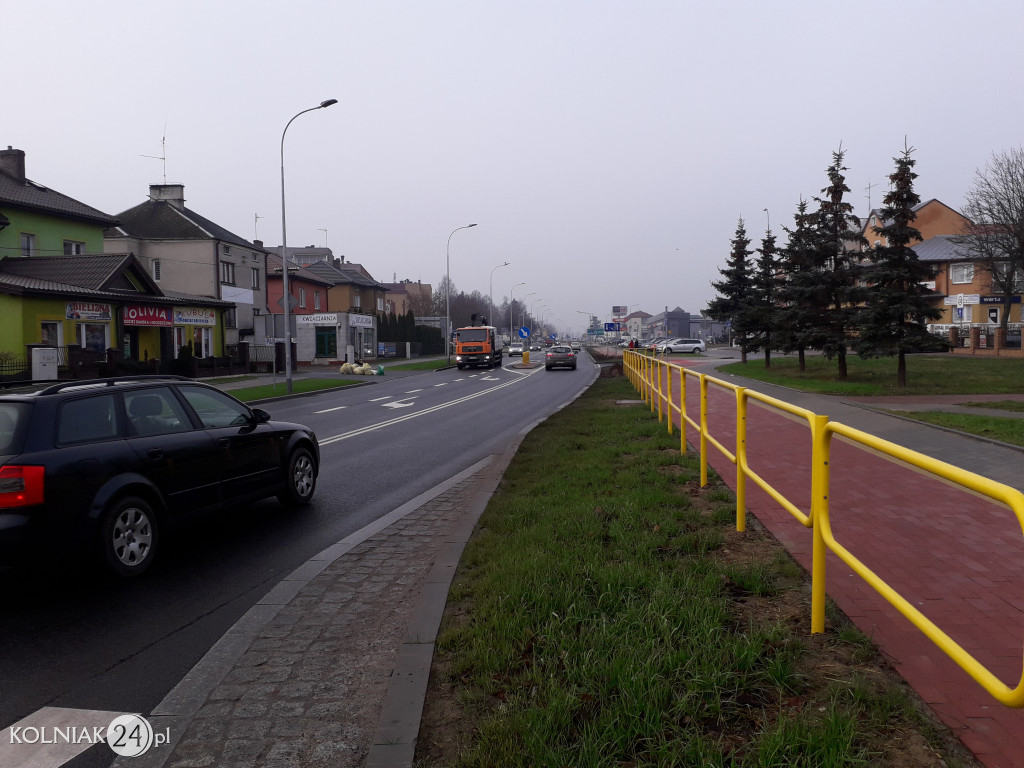 Zdjęcia drogi krajowej w grudniu