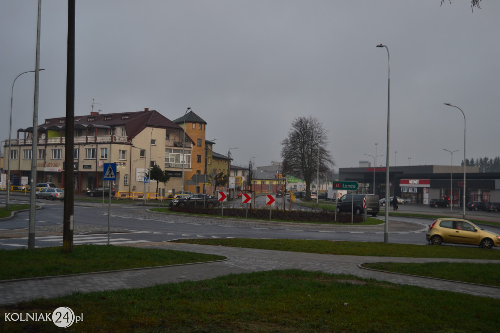 Zdjęcia drogi krajowej w grudniu