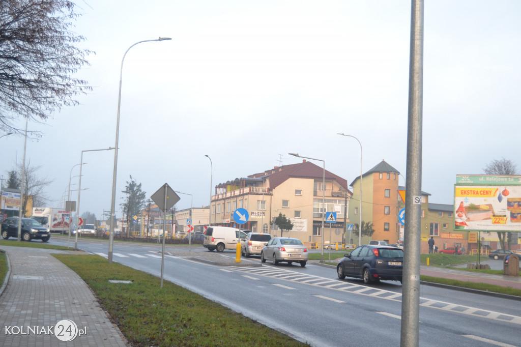 Zdjęcia drogi krajowej w grudniu