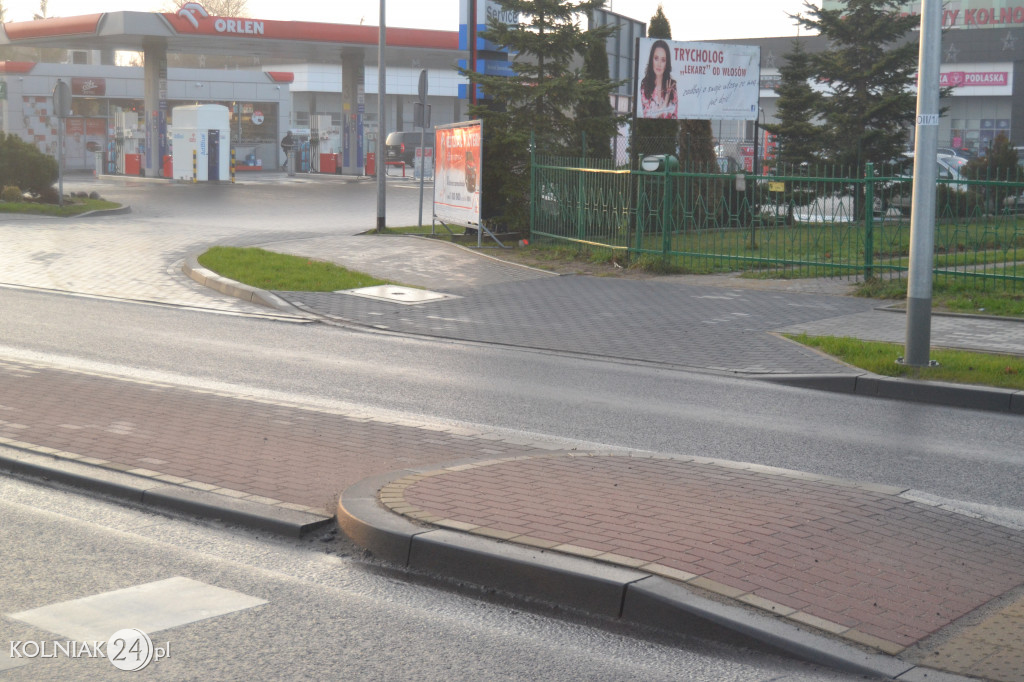 Zdjęcia drogi krajowej w grudniu