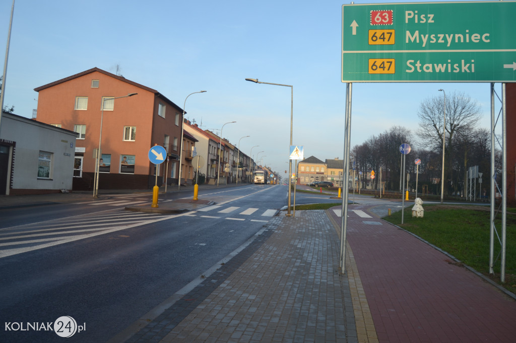 Zdjęcia drogi krajowej w grudniu