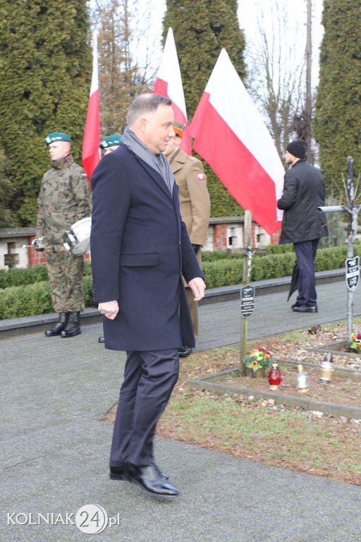 Prezydent składa kwiaty pod pomnikami w Kolnie