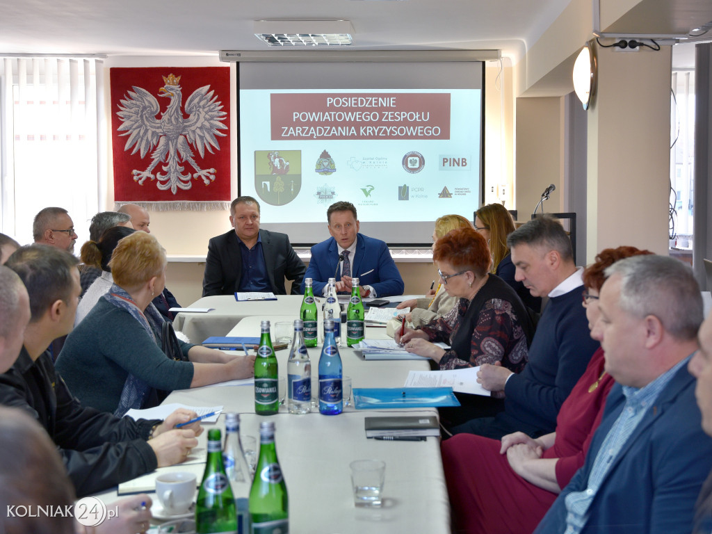 Spotkanie Powiatowego Zespołu Zarządzania Kryzysowego