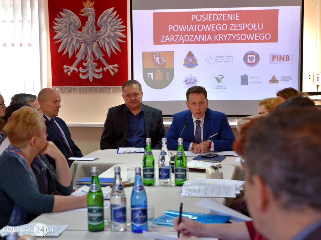 Spotkanie Powiatowego Zespołu Zarządzania Kryzysowego