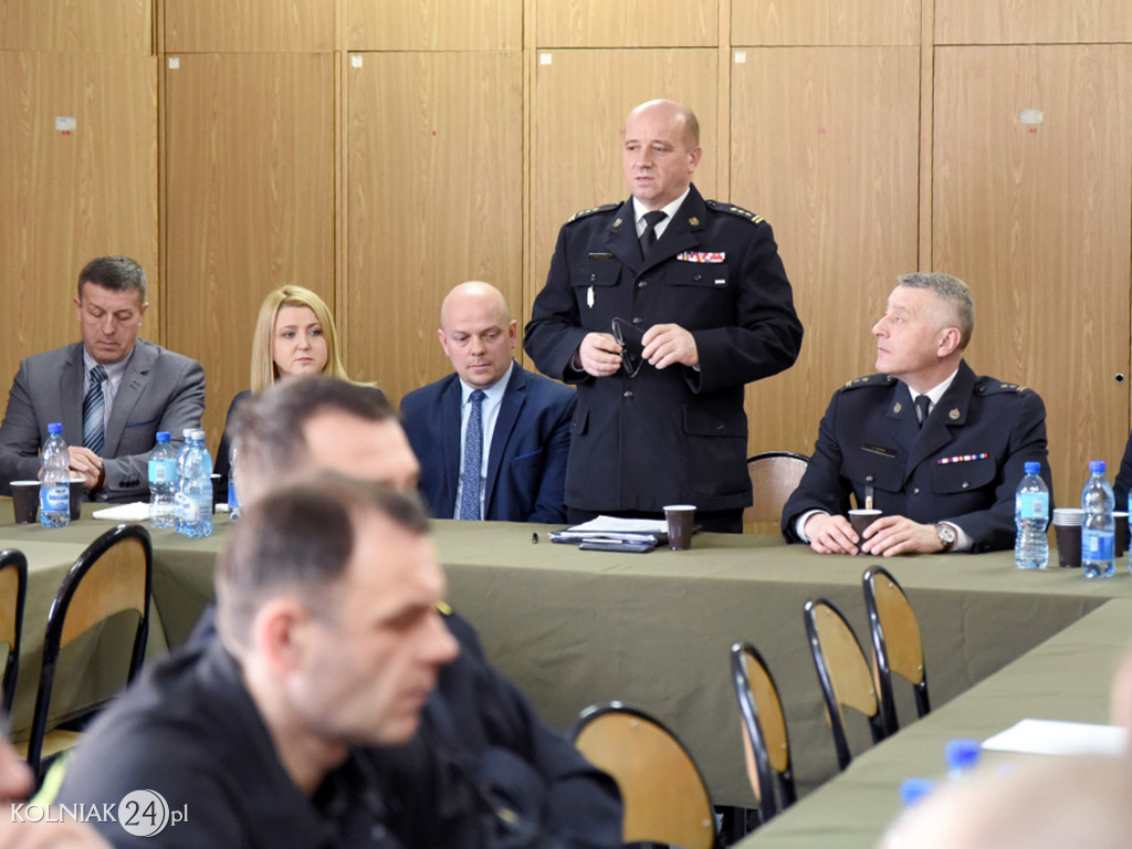 Odprawa roczna kolneńskich strażaków