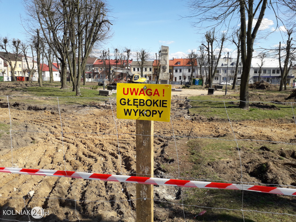Ruszyły prace ziemne w parku miejskim