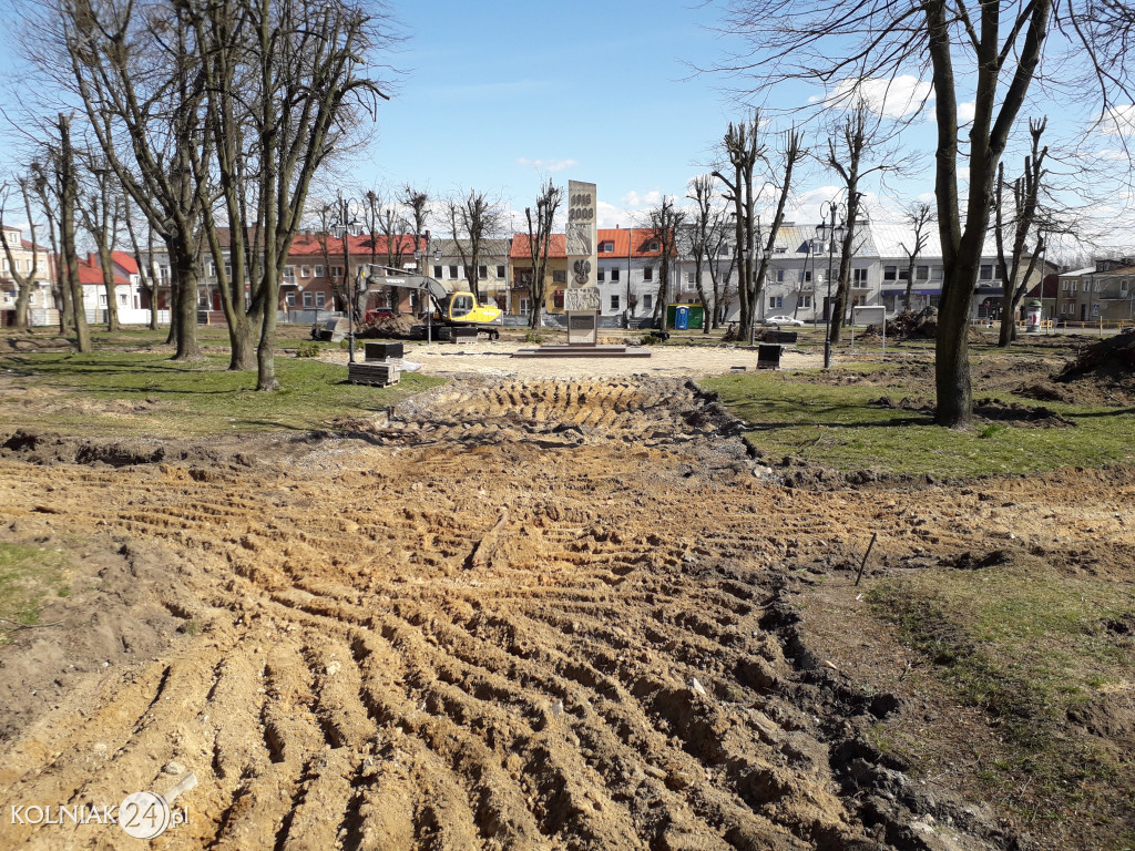 Ruszyły prace ziemne w parku miejskim