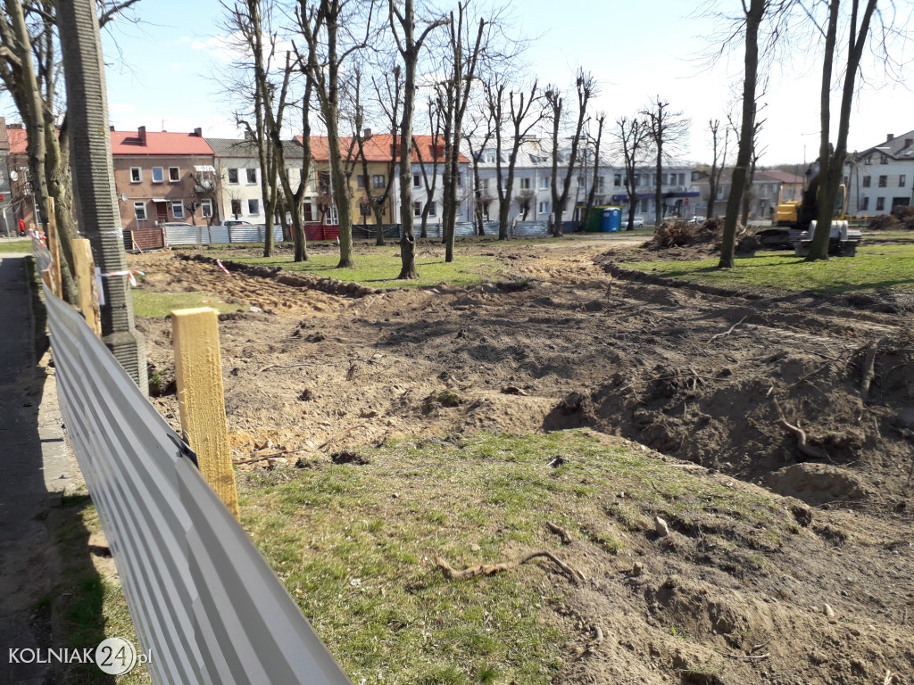 Ruszyły prace ziemne w parku miejskim