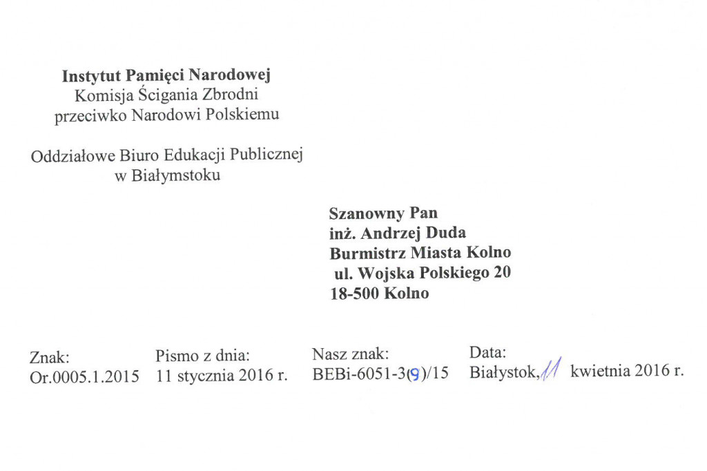 W żadnym z nich nie ma zarzutu współpracy z gestapo