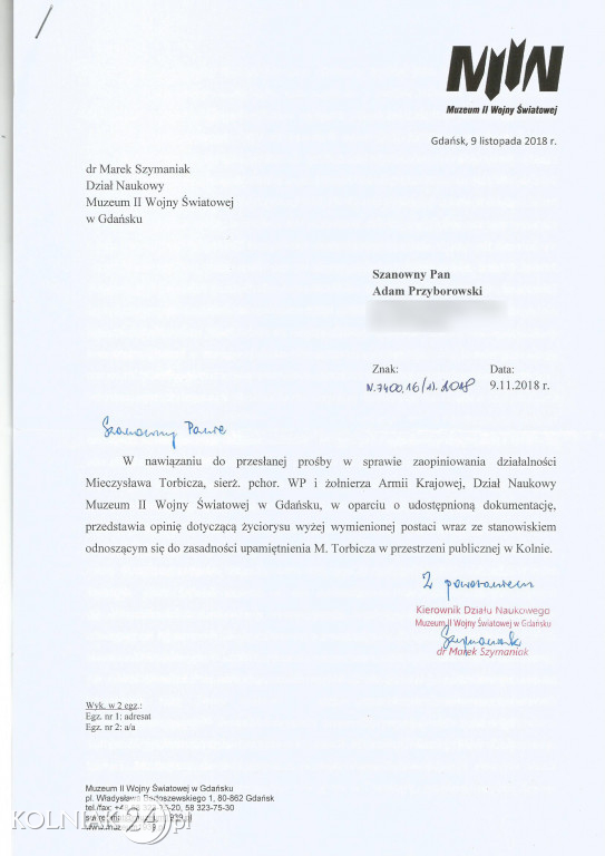 W żadnym z nich nie ma zarzutu współpracy z gestapo
