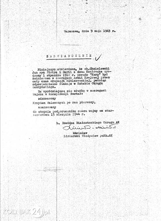 W żadnym z nich nie ma zarzutu współpracy z gestapo