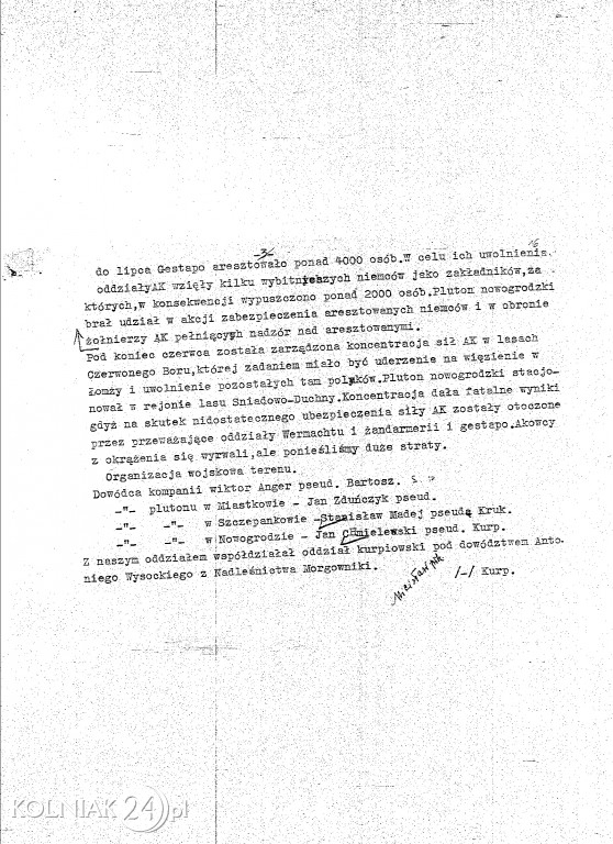 W żadnym z nich nie ma zarzutu współpracy z gestapo