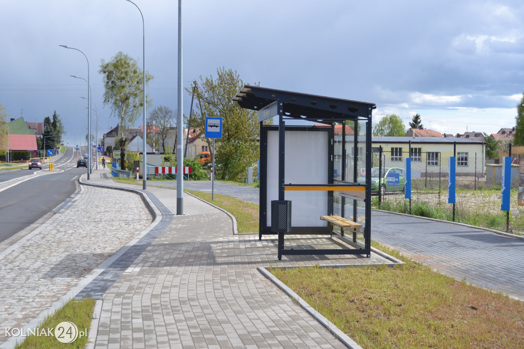 Nowe wiaty przystankowe w Kolnie