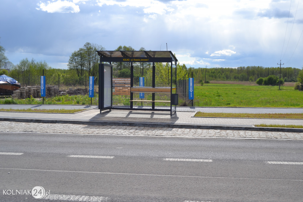 Nowe wiaty przystankowe w Kolnie
