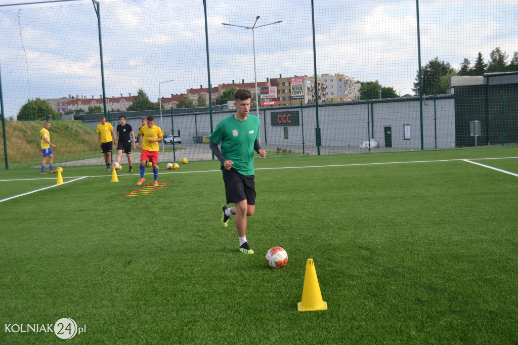 Trening piłkarzy Orła Kolno