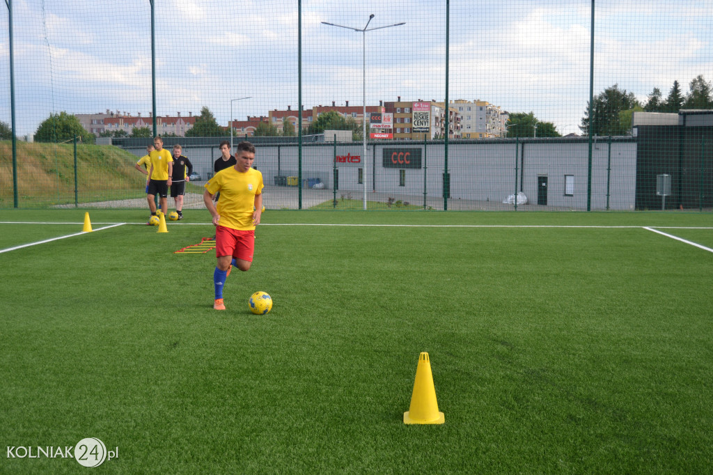 Trening piłkarzy Orła Kolno