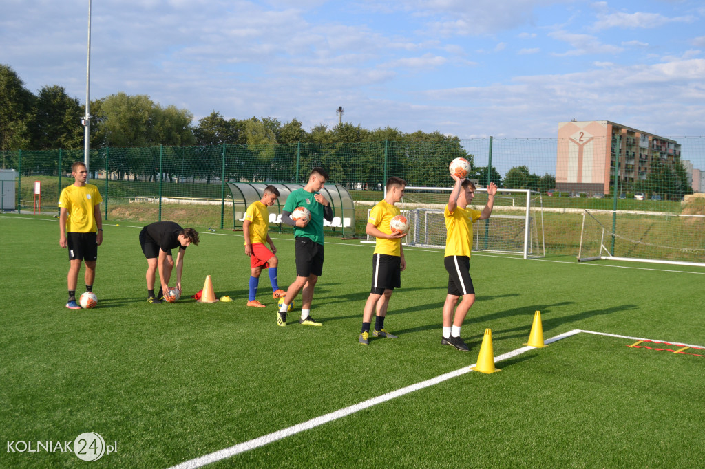 Trening piłkarzy Orła Kolno