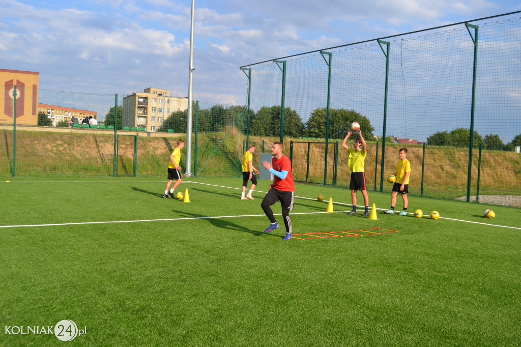Trening piłkarzy Orła Kolno