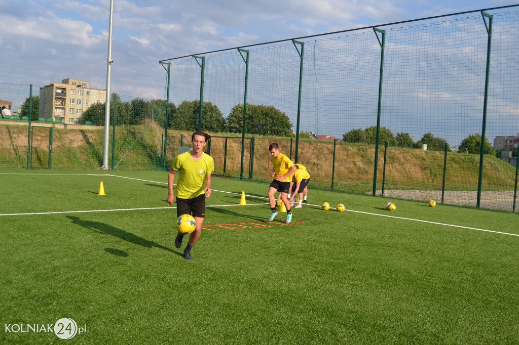 Trening piłkarzy Orła Kolno
