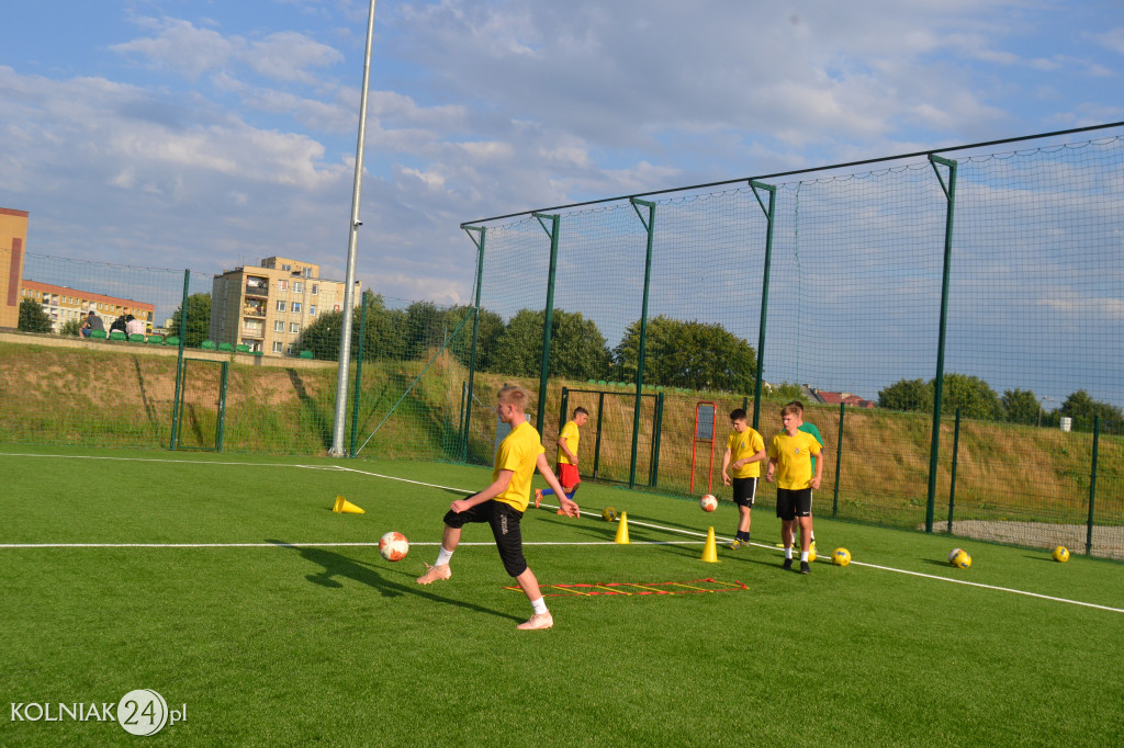 Trening piłkarzy Orła Kolno