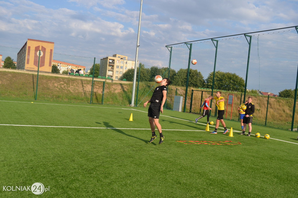 Trening piłkarzy Orła Kolno