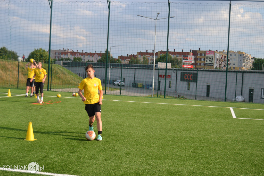 Trening piłkarzy Orła Kolno