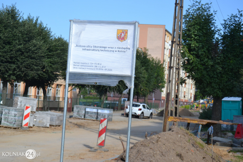 Przebudowa ulicy Sikorskiego w Kolnie