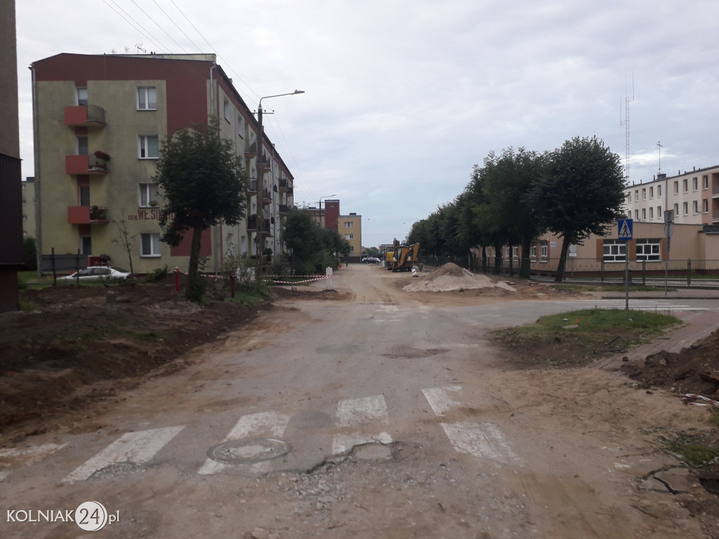 Przebudowa ulicy Sikorskiego w Kolnie