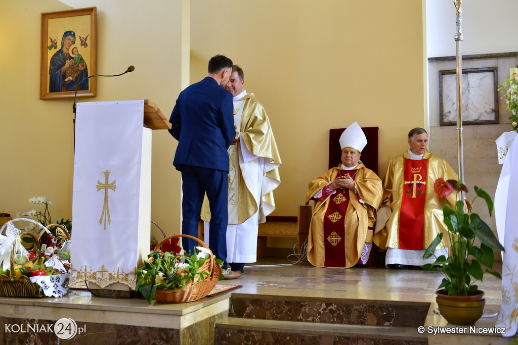 Uroczysta Msza św. Dożynkowa w Koźle
